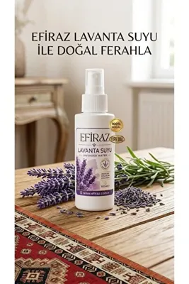 EFİRAZ Lavanta Suyu 100 ml | Doğal Lavanta Suyu | Yüz Toniği & Cilt Bakım Suyu | Ferahlatıcı Lavanta Spreyi
