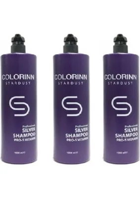 Colorinn Stardust Silver Mor Şampuan 3 X 1000 Ml 7777777176626