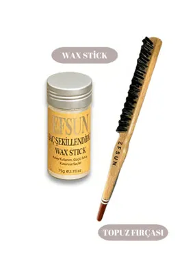 efsun Wax Stick ve Profesyonel Topuz Fırçası