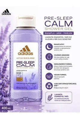 adidas Active Skin & Mind Pre-Sleep Calm Duş Jeli 400 ml - Lavanta Özlü Rahatlatıcı Bakım