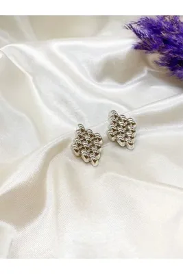 Eylülün Takısı Kadın Gümüş Renk Vintage Pinterest Küpe