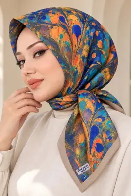 Big ModaEbrar Desenli Soft Eşarp - 050