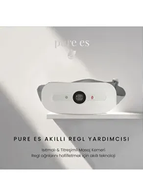 Pure Es Akıllı Isıtıcılı Masaj Kemeri Beyaz