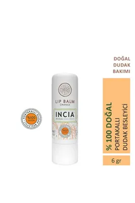 INCIA Doğal Portakallı Dudak Besleyici 6gr
