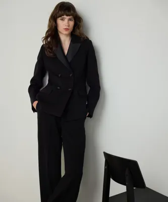 Machka KONTRAST YAKA KRUVAZE BLAZER 