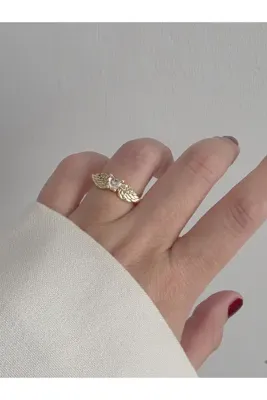 Bubbleatelier Gold Kanat Yüzük Ayarlanabilir