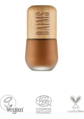 Baims Fluid Foundation Excellent Skin (Likit Fondöten) Organik Vegan Fondöten 60 Fudge