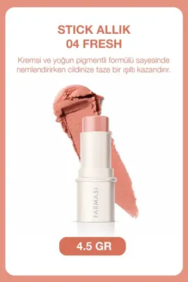 Farmasi Kremsi Doğal Bitişli Stick Allık | 04 Fresh