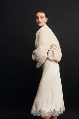 H&M Dantel Şeritli Slip Etek