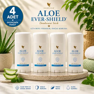 Forever Aloe Ever - Shield Stick Deodorant 4 x 92 G