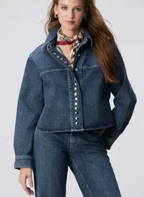 Network Mavi Kadın Regular Fit Denim Gömlek 1096863