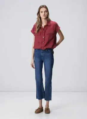 Network İndigo Kadın Pamuklu Denim Pantolon 1098989