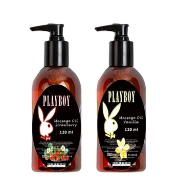 Kostore Playboy Massage Oil Strawberry And Vanilla Fragrances 120 Ml Çilek Ve Vanilya Kokulu Vücut Masaj Ya