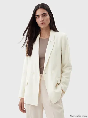 LCW STUDIO Kruvaze Yaka Kadın Blazer Ceket