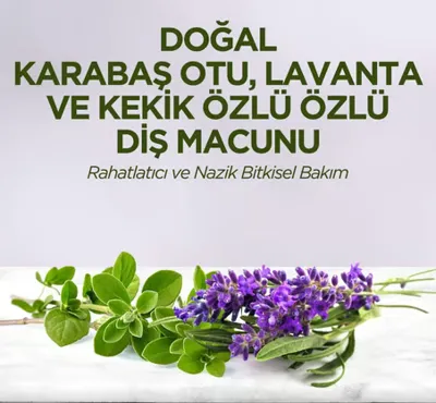 Doğal Diş Macunu 90 Gr Karabaş Otu & Lavanta ve Kekik Özlü