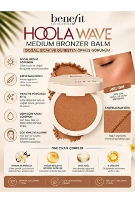Benefit Hoola Wave MEDİUM 9 g – Doğal Bronzluk ve Boyut Kazandıran Makyaj Balmı