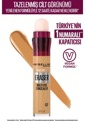 Maybelline New York Maybelline Kapatıcı Instant Anti-Age Eraser Concealer 07 Sand 6.8ml