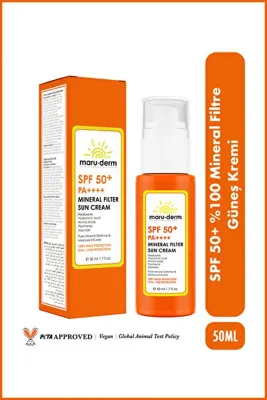Maru.Derm Mineral Filtre Güneş Kremi SPF50+ 50 ml