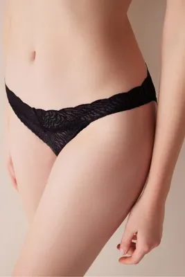 Penti Lacy Elegance Dantel Siyah Slip Külot
