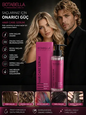 BOTABELLA Keratin Profesyonel Saç Bakım Serumu 125 Ml + 3 Adet