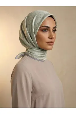 Armine Nostalji Serisi - Çiçek Desenli İpek Eşarp