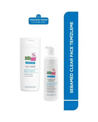 Sebamed Akne Eğilimli Ciltler İçin Siyah Nokta Karşıtı Temizleme Köpüğü Ve Tonik Set 200 Ml + 150 Ml