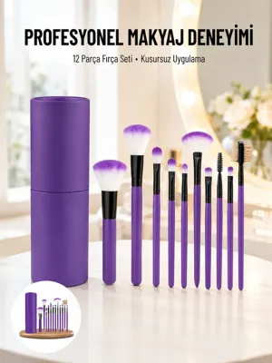 Toyigoo 12 Parça Makyaj Fırçası ve Silikon Yüz Temizleyici Cihaz Ikili Güzellik ve Kişisel Bakım Seti