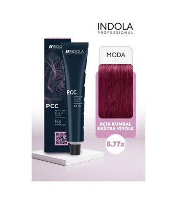 Indola PCC 8.77x Açık Kumral Ekstra Viyole 60 ml Saç Boyası