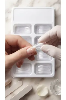 ŞEHRAZAT HANDMADE TASARIM 100 Adet Kutulu Takma Tırnak Seti