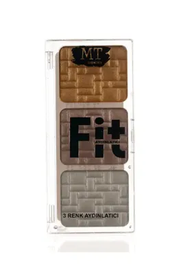 Makeuptime MT Fit 3 Renkli Aydınlatıcı 01