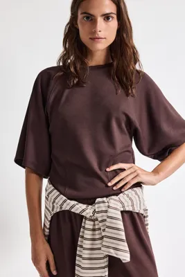 Defacto Regular Fit Dikiş Detaylı Basic Tişört