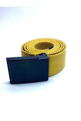 Trend Deri Unisex Siyah Toka Bez Kemer Spor Süper Yumuşak