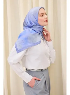 Silk Home Velora Eşarp Sis Desen Bebe Mavi 90X90