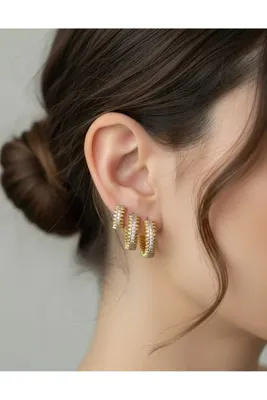 AUREVA Mirel 3'lü Küpe