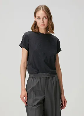 Brunello Cucinelli Antrasit T-shirt
