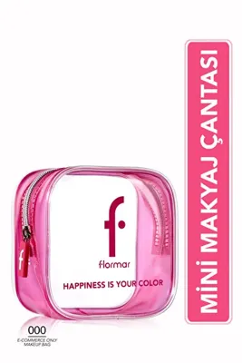 Flormar Pembe Transparan Makyaj Çantası 8682536111430