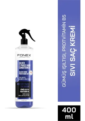 Fonex Mor Çift Fazlı Sıvı Saç Kremi 400 ml Nemlendirici Etki İçeren Özel Formül