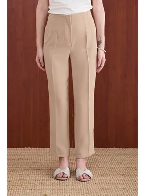 Melike Tatar Basic Pantolon 32-2898 BEJ