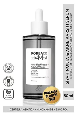 Kore aco Anti-Blackheads Acne Ampoule Siyah Nokta ve Akne Ampulü