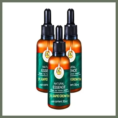 Bezos Parlak Uzun Sağlam Saçlar Ve Sakallar Serumu 3adetx30 Ml Ölçeğinde Natural Nxrlvng