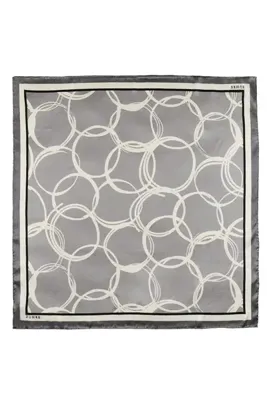 Zühre Halka Desenli Twill Ipek V12 Eşarp 0091