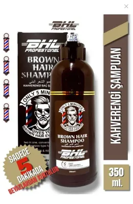 Bhl Profesyonel Brown Hair Shampoo Kahverengi Şampuan / Saç Sakal Beyaz Kapatıcı Şampuan 350ml. Tüm Saçlar