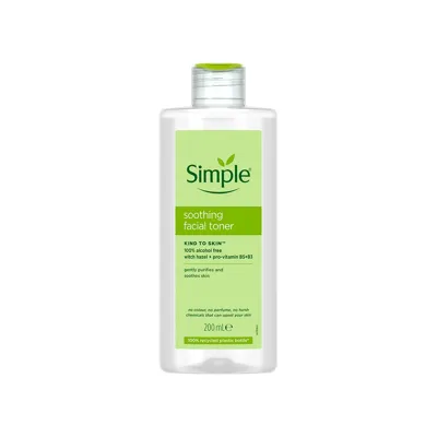 Simple Kind to Skin Alkolsüz ve Papatya Özlü Yatıştırıcı pH Dengeleyici Yüz Toniği 200 ML