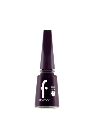 Flormar Jelly Look Yüksek Pigmentli & Parlak Bitişli Jel Görünümlü Oje JL28 Patent Black Leather