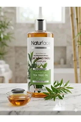 Naturface Çay Ağacı Yağlı Şampuanı - Arındırıcı Ve Dengeleyici Kepek Karşıtı Yağlı Saçlar İçin 400 ml Sls Free