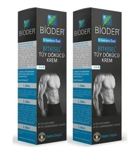 Bioder Bitkisel Tüy Dökücü Krem Erkeklere Özel 100 ml x 2 Adet