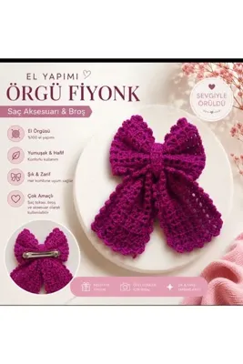 Genel Markalar Zeynep Beautly Handmade EL YAPIMI ÖRGÜ FİYONK TOKA