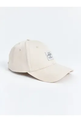 LC Waikiki LCW ACCESSORIES Bej Yazı Nakışlı Kadın Kep Şapka