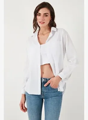 Lela Pamuklu Regular Fit Cepli Gömlek Kadın GÖMLEK CF25S16992