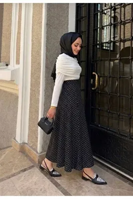greymoda PUANTİYELİ KİLOŞ ETEK_GRY258